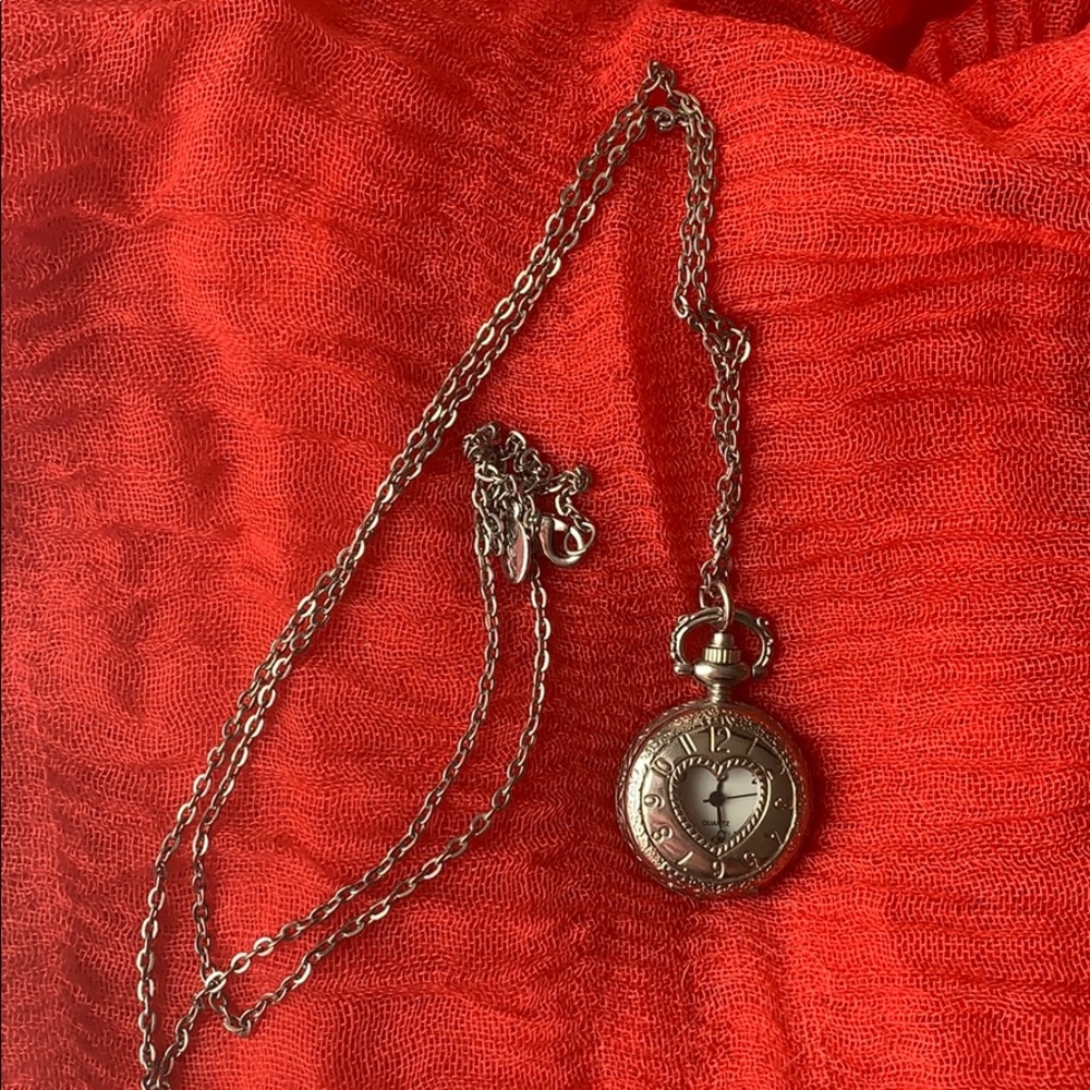 15.5”L Locket Style Watch Pendent Necklace